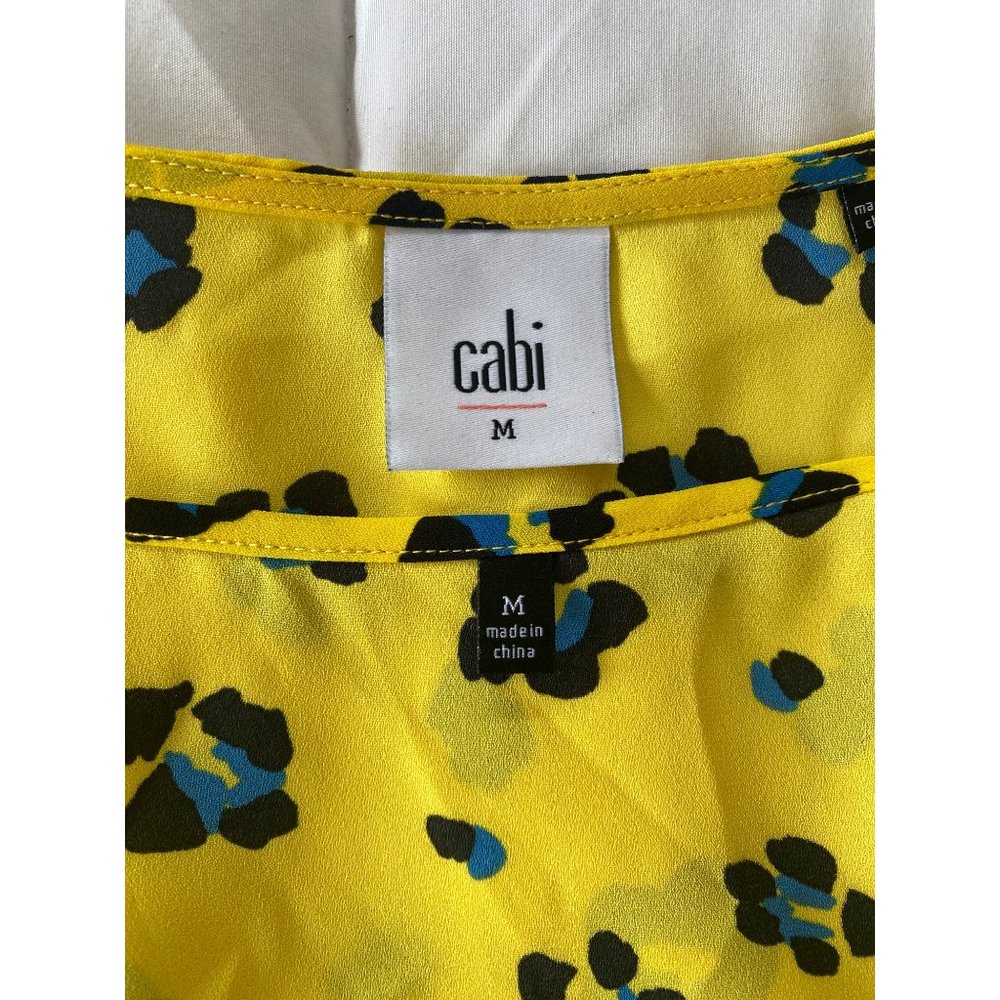 CAbi Sunny Set Limited Edition Wrap Tie Yellow Blouse Tank 2-Piece Set Medium - Picture 9 of 15